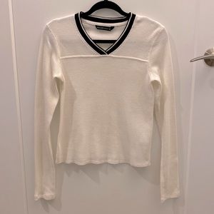 A&F waffle knit top, size small